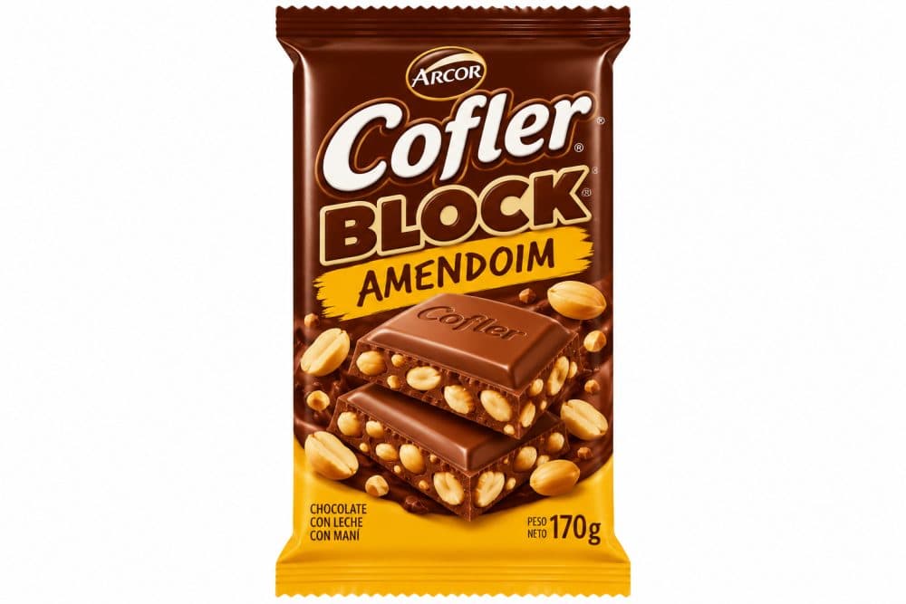 Chocolate Arcor Cofler Block Amendoin